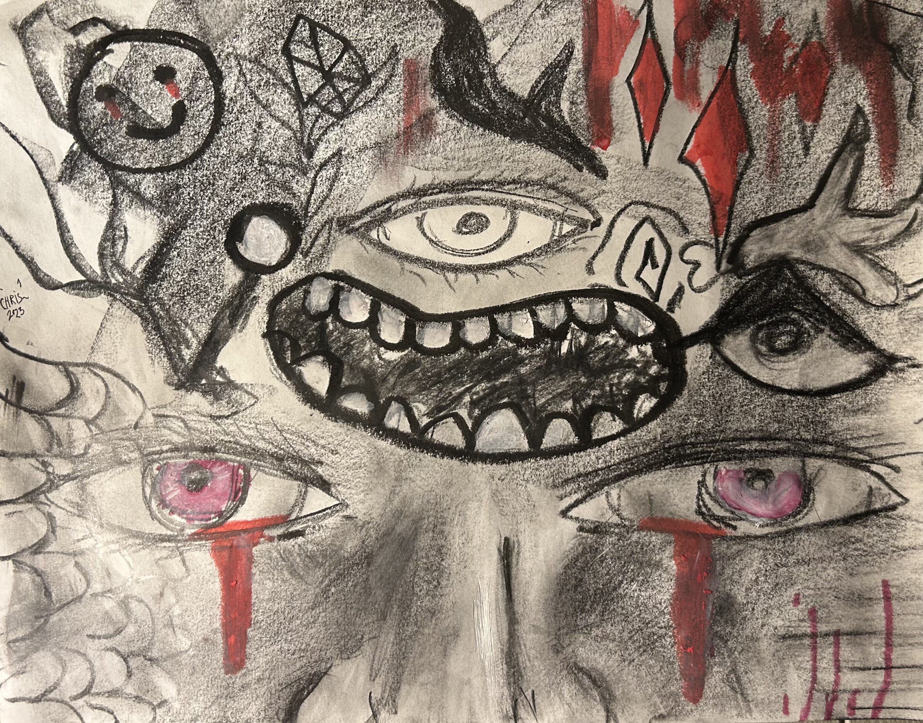 Abstract Charcoal